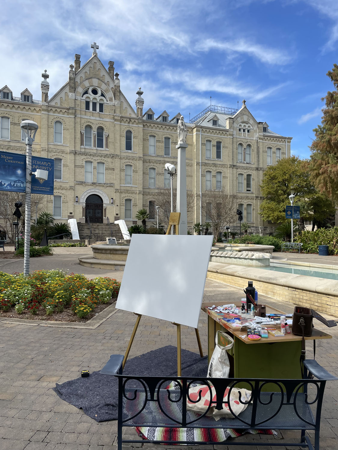 The process of a painting: Via Maria St Mary’s University: “Via Maria” (2021-2022)