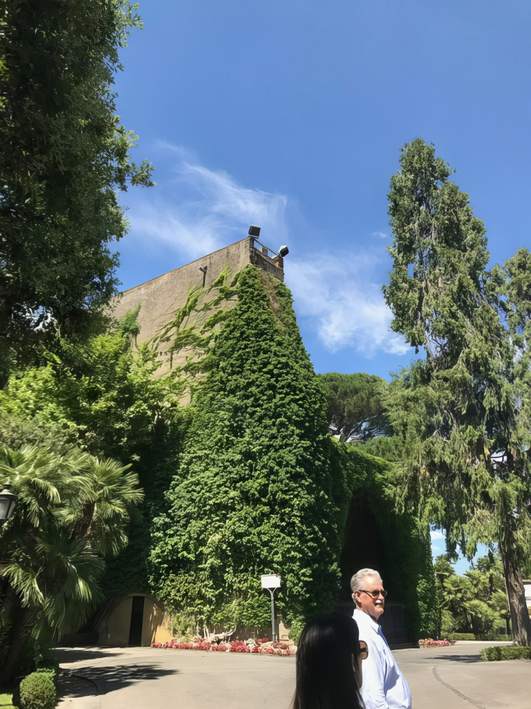 Walking in the footsteps of Michelangelo : The Vatican Gardens, Rome.