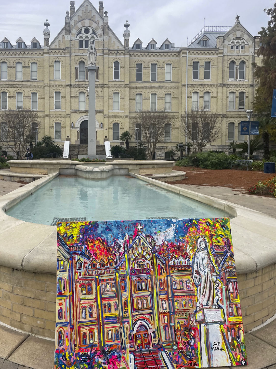 The process of a painting: Via Maria St Mary’s University: “Via Maria” (2021-2022)