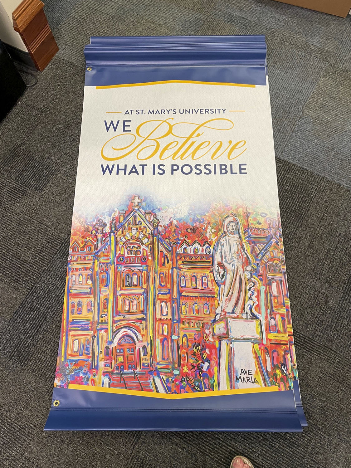 The process of a painting: Via Maria St Mary’s University: “Via Maria” (2021-2022)