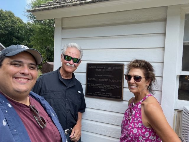Renee Hausmann & Rex Hausmann with Gene Hausmann At Polluck's Studio