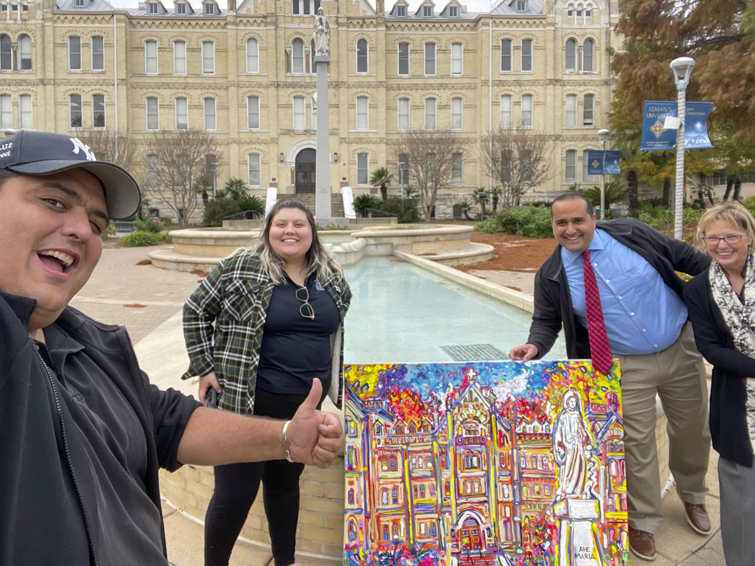 The process of a painting: Via Maria St Mary’s University: “Via Maria” (2021-2022)