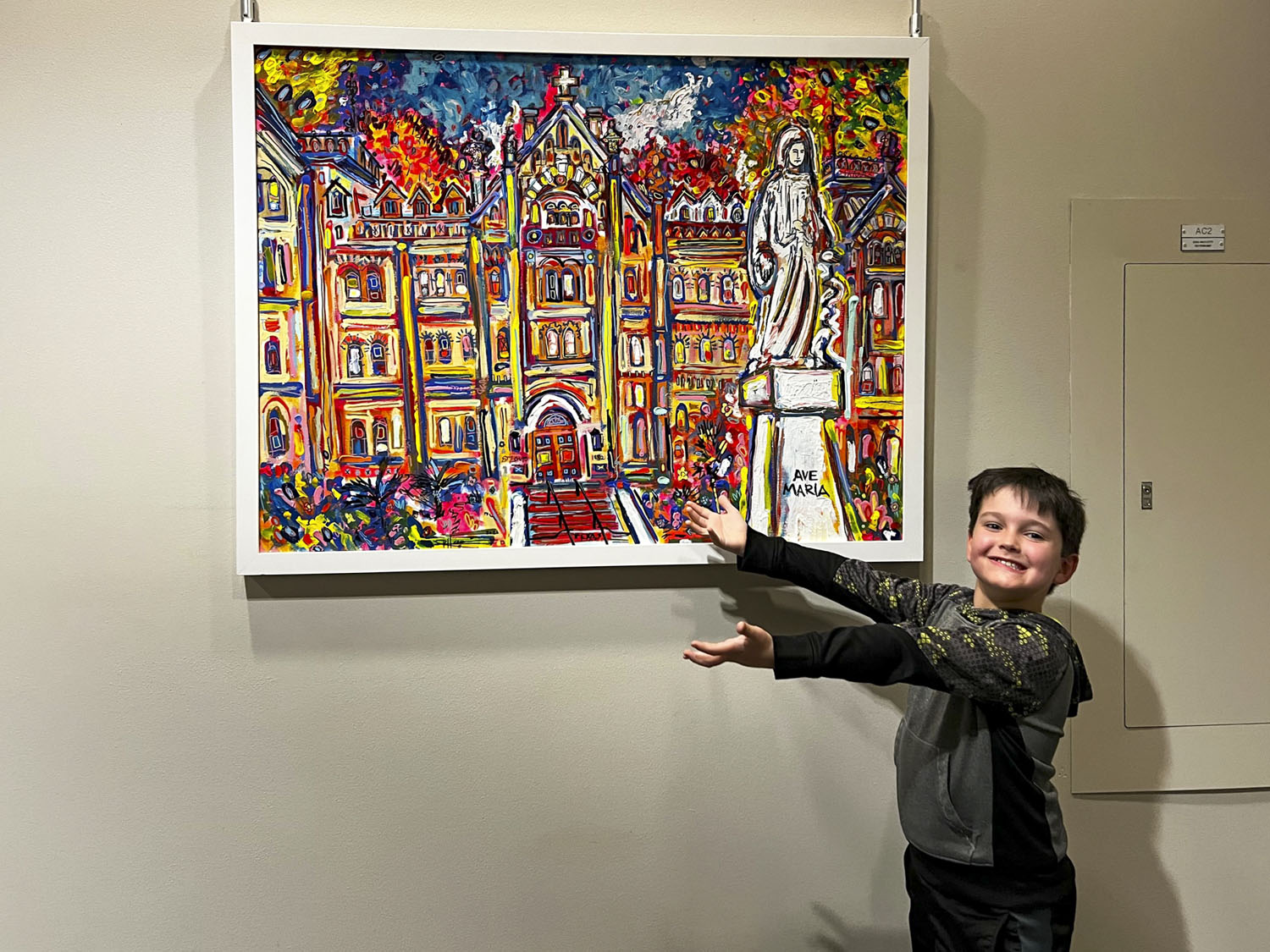 The process of a painting: Via Maria St Mary’s University: “Via Maria” (2021-2022)