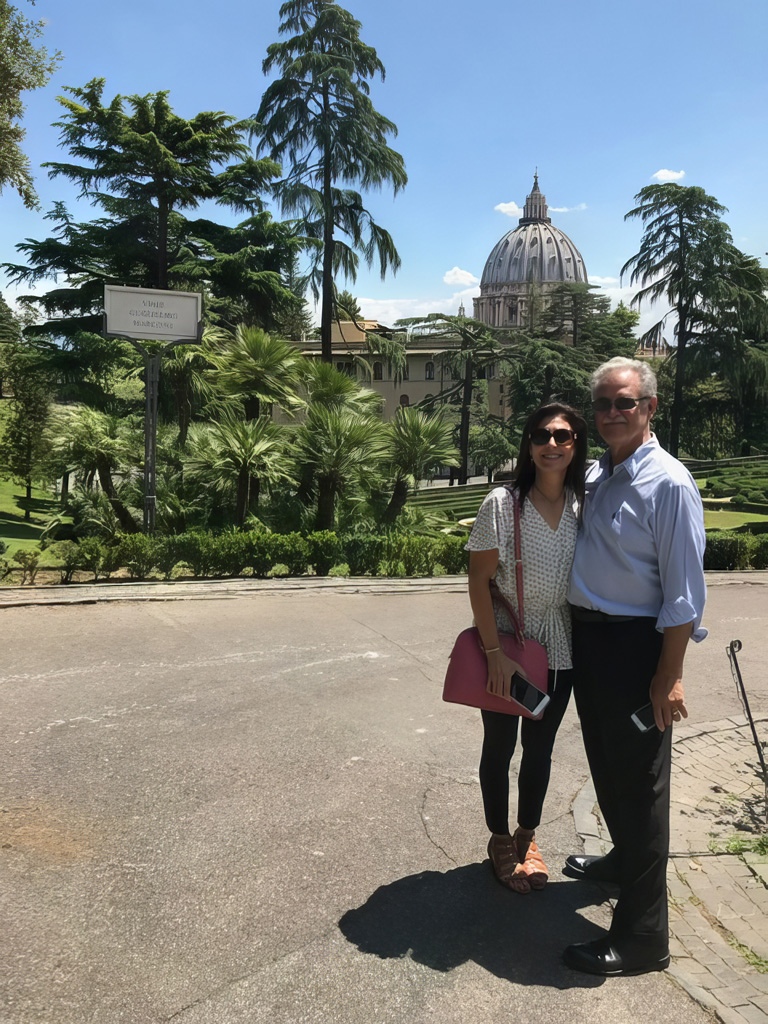 Walking in the footsteps of Michelangelo : The Vatican Gardens, Rome.