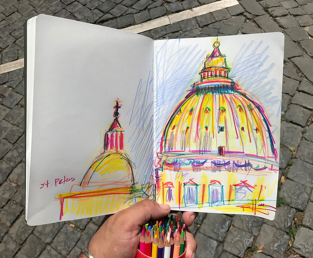 Walking in the footsteps of Michelangelo : The Vatican Gardens, Rome.