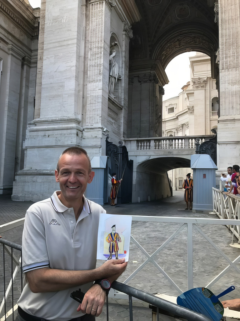Walking in the footsteps of Michelangelo : The Vatican Gardens, Rome.