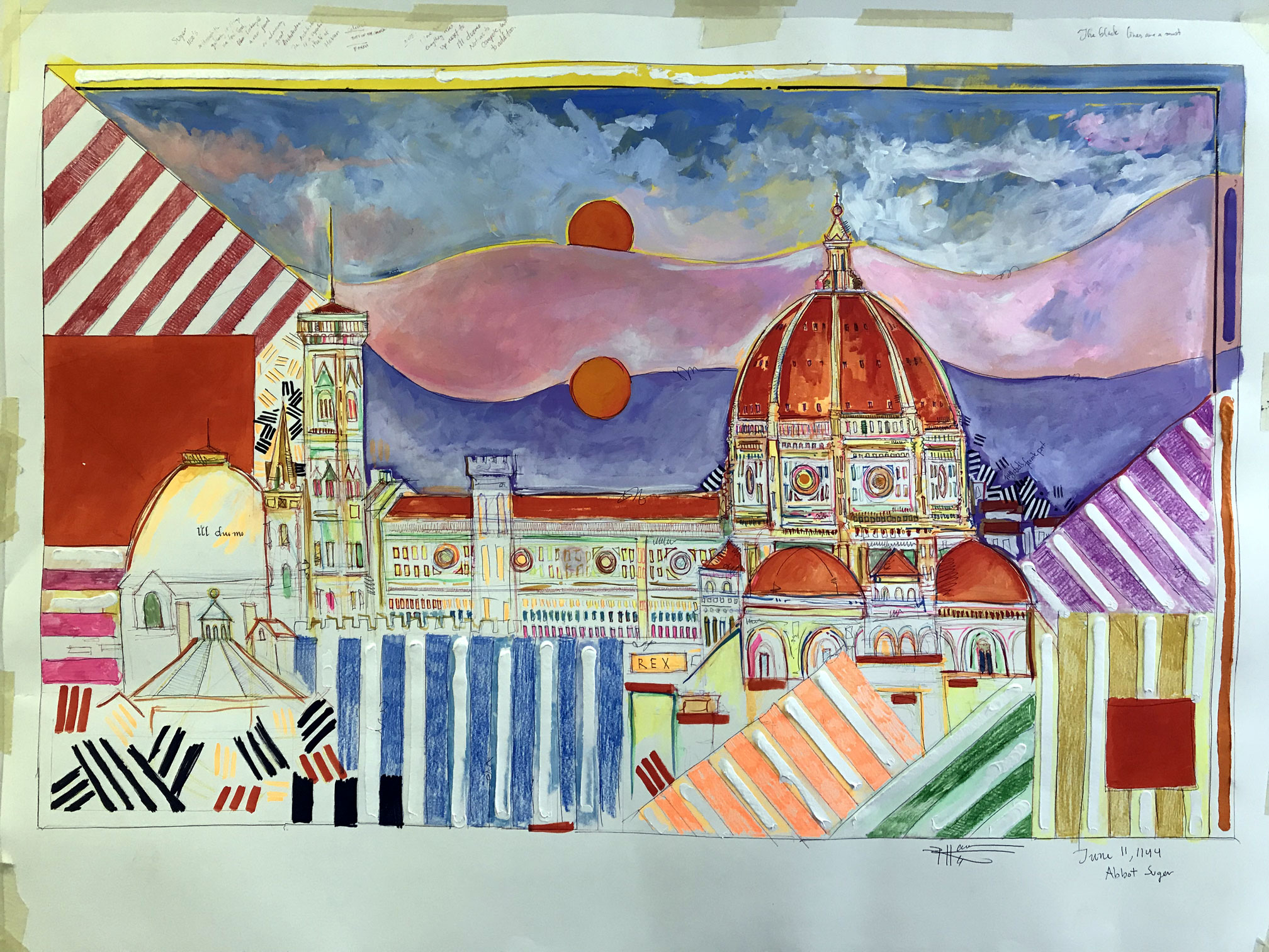 Double Duomo Sketch