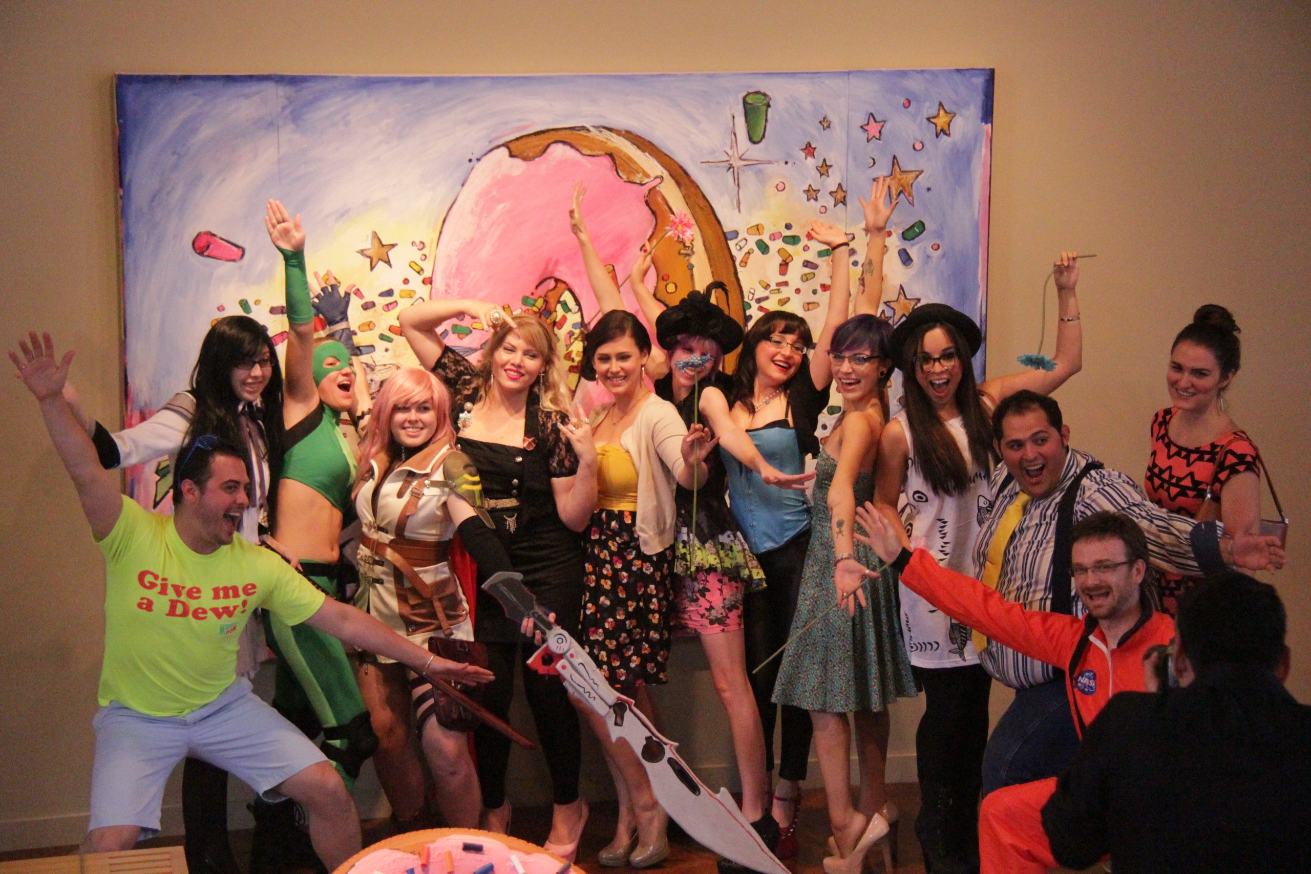 Rex and friends at opening